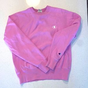 Small pink Champion hoodie
